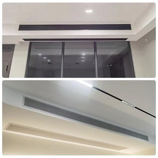 优选abs中央空调出风口格栅进回风检修极简窄边百叶无边框 风管机