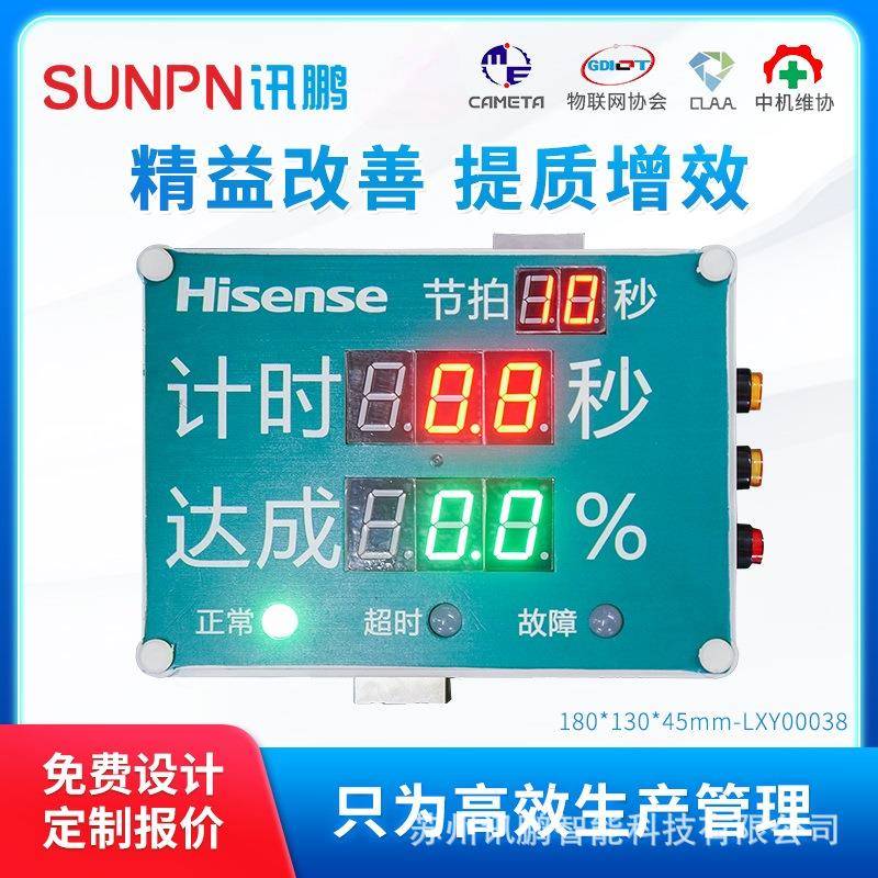 SUNPN工厂产线工位产量计数器生产节拍时间计时器智能工位机