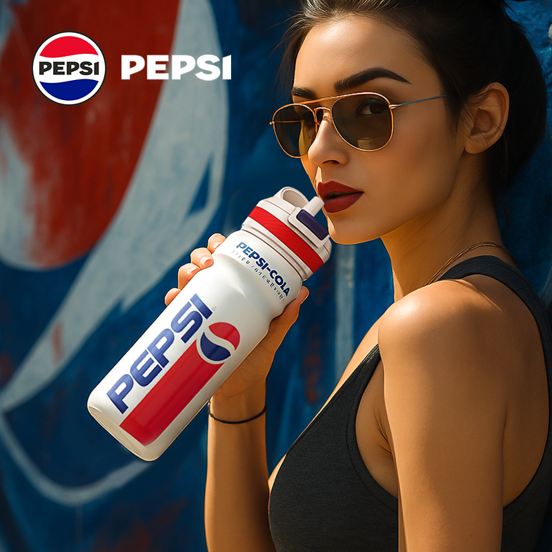 pepsi百事可乐保温杯男士学生2025年新款潮酷随行水杯户外运动杯