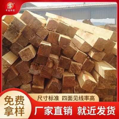 辐射松建筑口料 多片锯切割 尺寸标准 四面见线率高