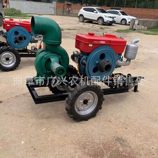 灌溉柴油喷灌泵 8寸离心泵柴油25马力 4寸拖车泵