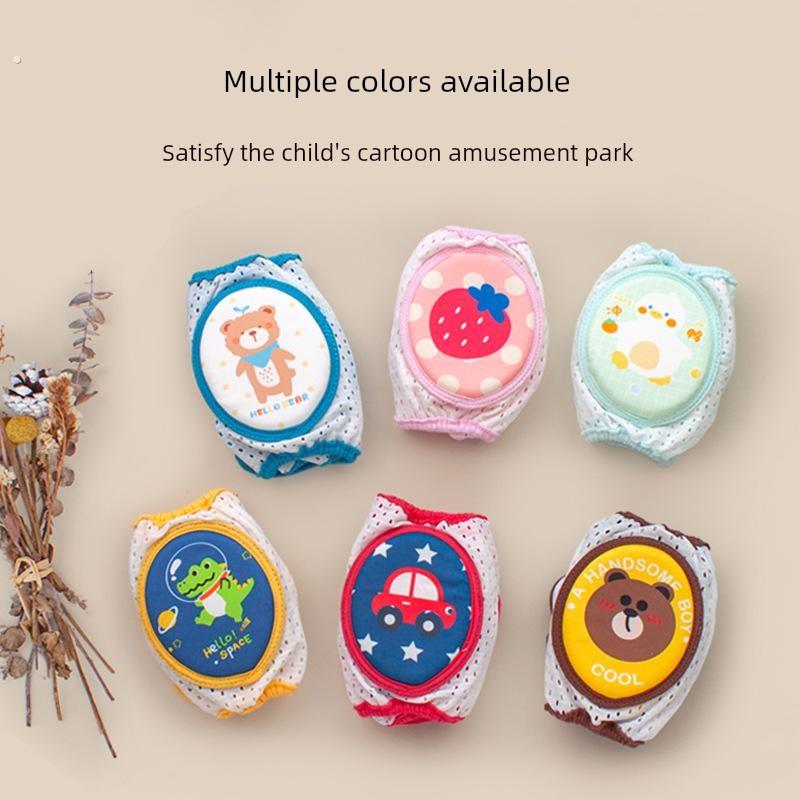 儿童护膝可调节护肘婴幼儿爬行护具学步防摔男女宝宝神器网眼透气