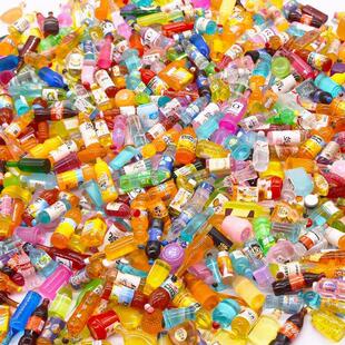 迷你彷真小物品小学生校门口玩具微缩食玩便利店饮料酒瓶物品模型