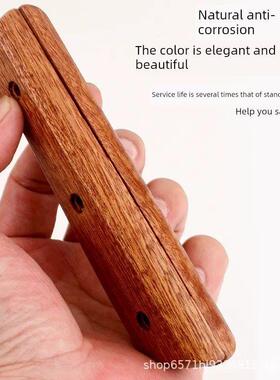 菜刀刀柄配件花梨木把手工实木柄加长两片自制固定护手刀把
