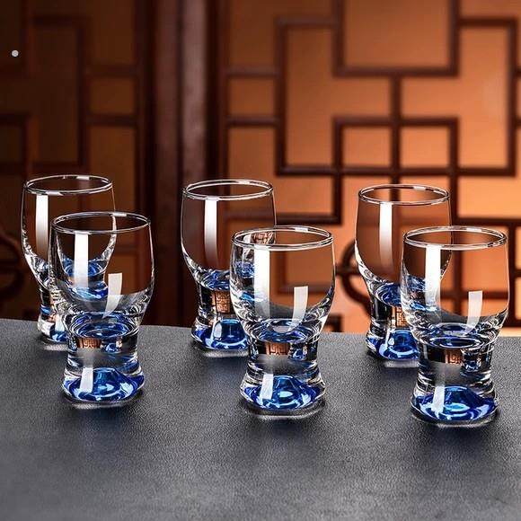 白酒杯家用高颜值一两二两小酒杯轻奢高档精致高级感酒具套装杯子