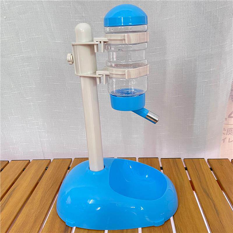 杆式升降立式饮水器+食盆 不湿嘴宠物饮水器 可升降狗碗
