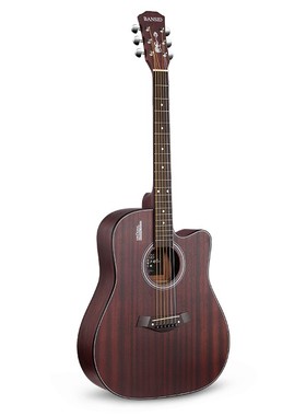 班士顿吉他41寸民谣吉他复古木吉他初学者学生男女入门练习吉它