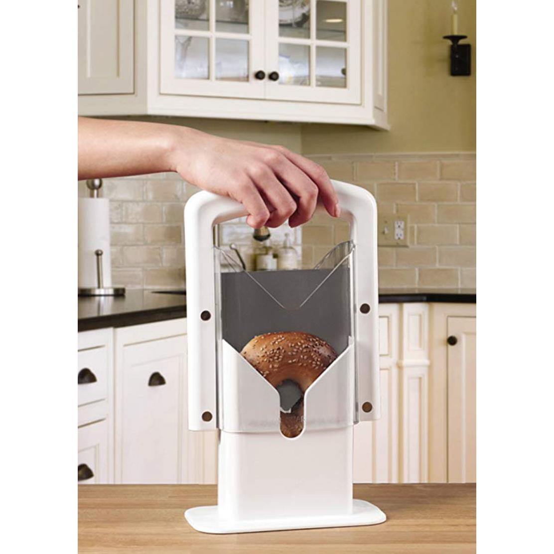 厨房烘焙工具Bagel Slicer百吉饼切片器贝果狗头铡烘培速冻面包切