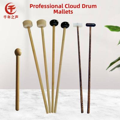 专业乐团云锣槌木制高音小锣棒毛毡软头低音锣槌香椿木锤木制鱼锤
