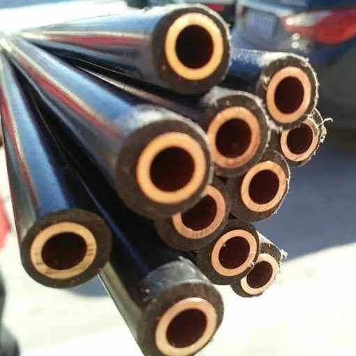 化工护套铜管缆PVC加厚空调制冷塑套紫铜管TP2软态8*1包塑紫铜管