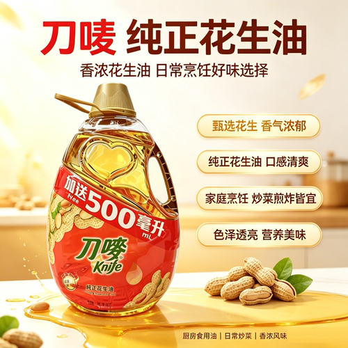 港版Knife刀唛纯正花生油5.5L