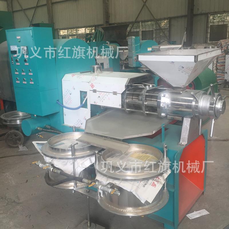 70型螺旋榨油机 冷热两用榨油机器 粮油加工新型榨油设备