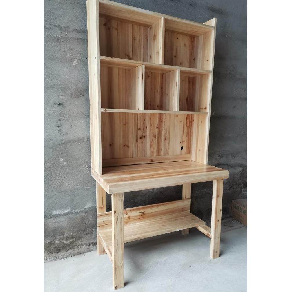 实木书桌架一体简约家用初中学生办公桌青少年卧室儿童学习桌M060,住宅家具,连体书桌柜,淘宝优惠券,粉丝福利购,淘宝优惠卷