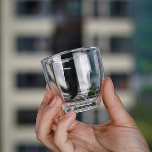 耐热高硼硅家用杯子主人杯小茶杯 玻璃小品杯品茗加厚功夫茶具日式