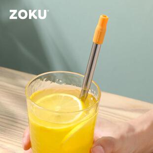 美国ZOKU不锈钢吸管可伸缩环保口袋随身便携珍珠奶茶饮管非一次性