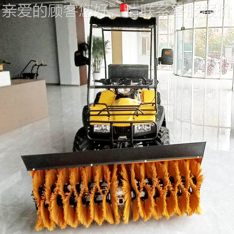 座驾式扫学雪车校物1.4业路铲雪车清雪道扫雪全除冰机齿轮手扶扫