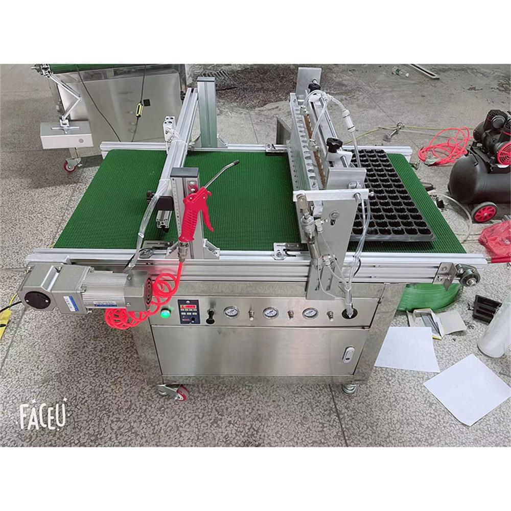 蔬菜种子育苗机 铺土压穴播种覆土一体机 全自动穴盘育苗播种机