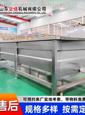 黄花菜洗去泥设备 鲜机二段喷淋气泡清洗 韭菜清扁豆气泡DKO清洗