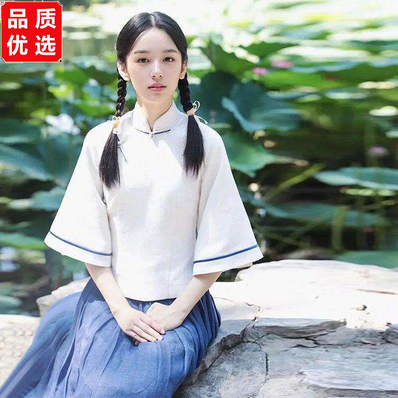 民国风女学生装复古风毕