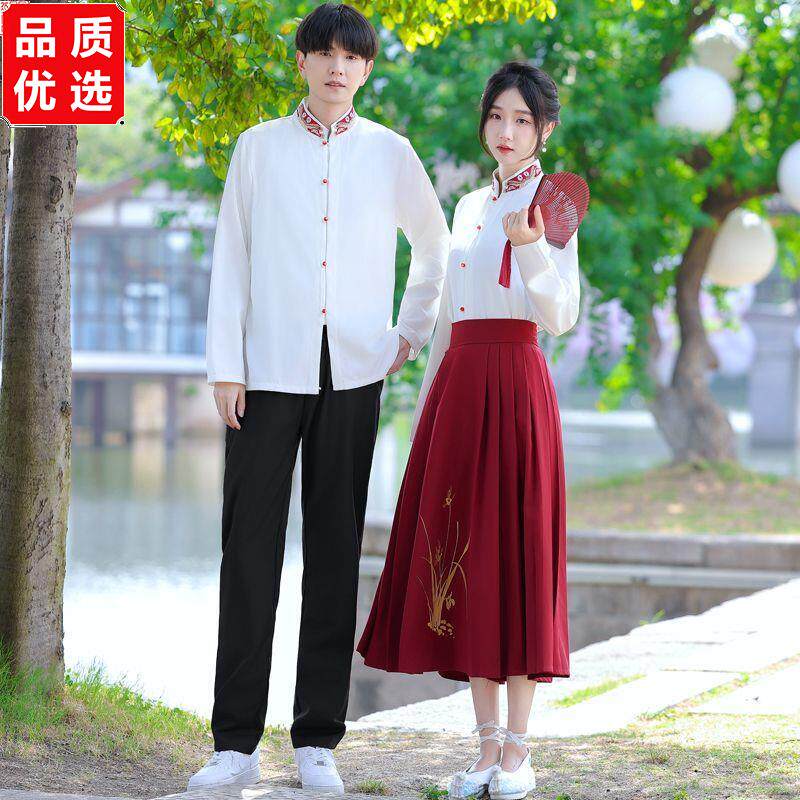 古风新中式班服套装小学