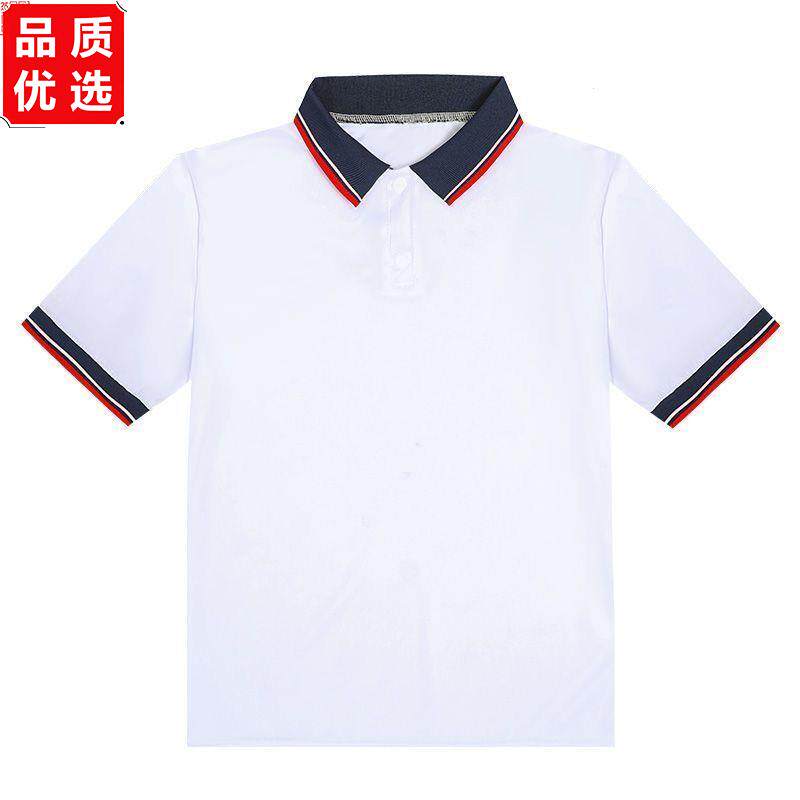 夏季学生校服短袖T恤翻领