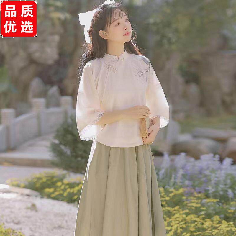 中国风班服夏季套装学生
