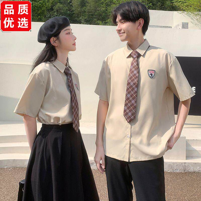 毕业班服高中生夏季港风