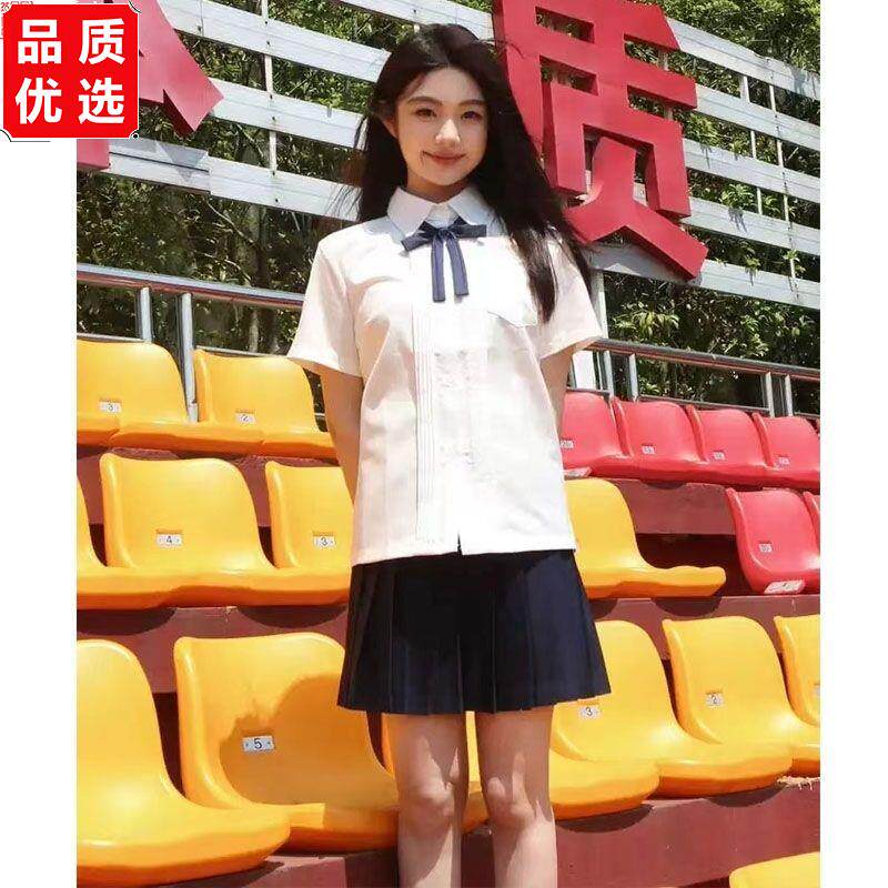jk制服衬衫女短袖夏季日