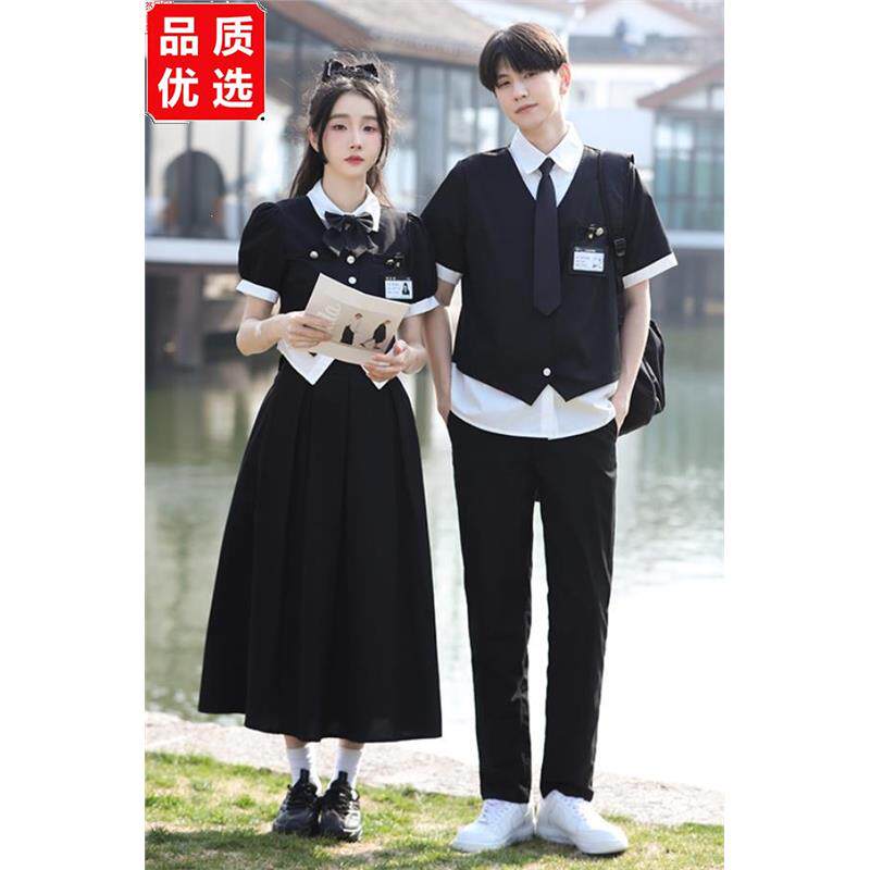 班服初高中生夏季英伦学院风JK制服长裙套装高三学生毕业礼服服装