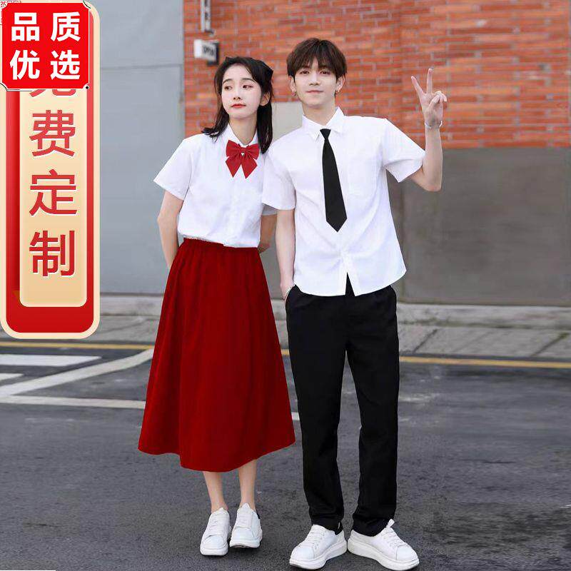 毕业班服夏季套装演讲初
