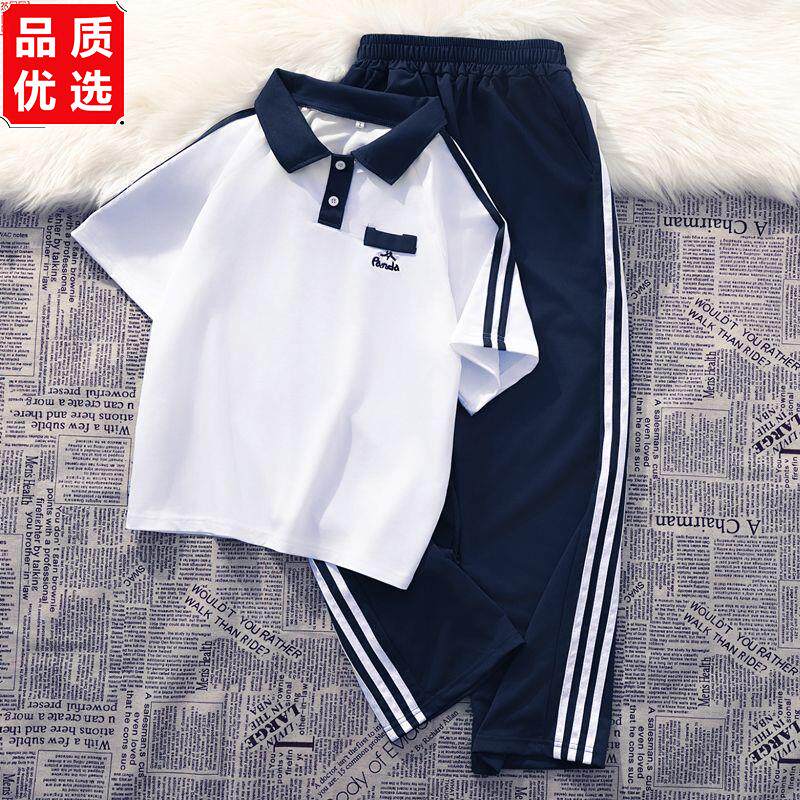 夏季套装女polo学院风校