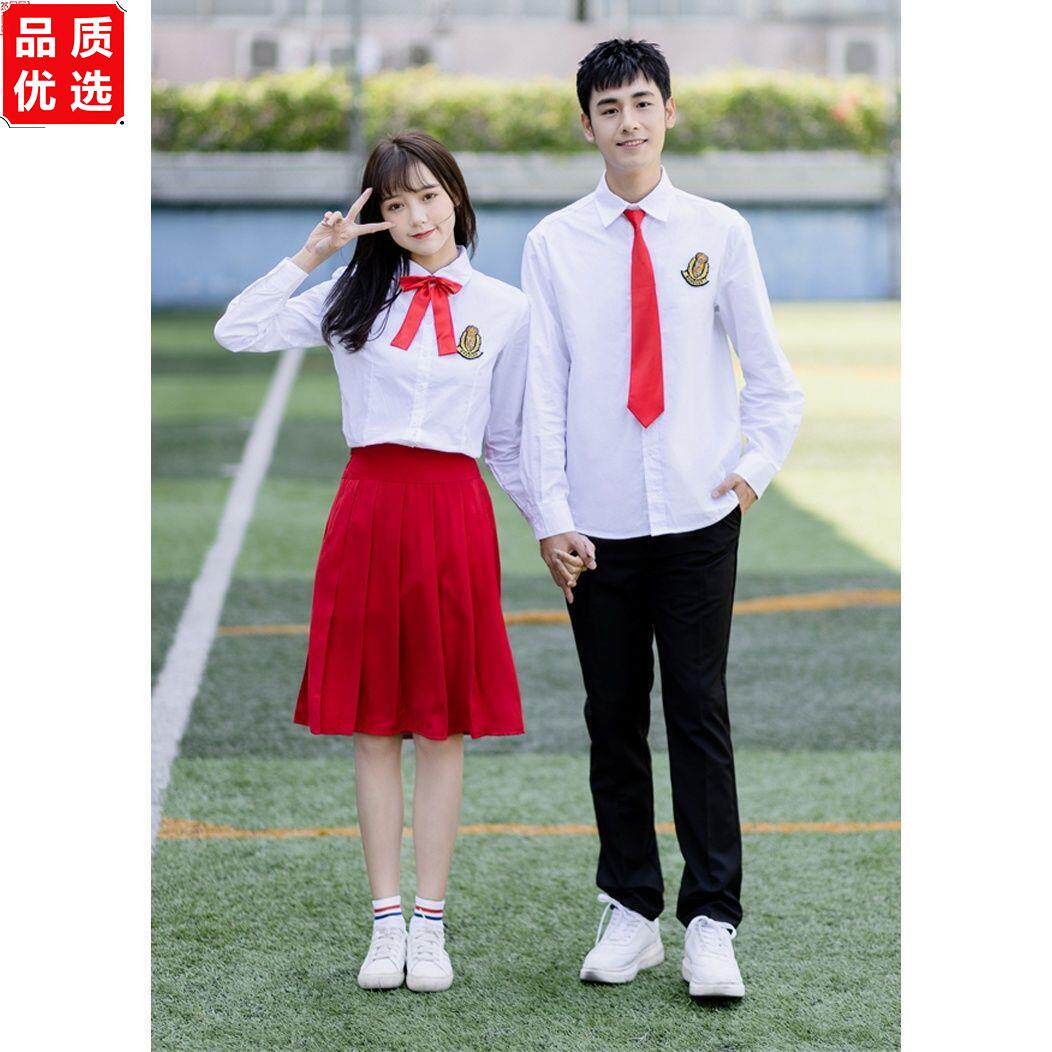初高中学生大合唱班服红