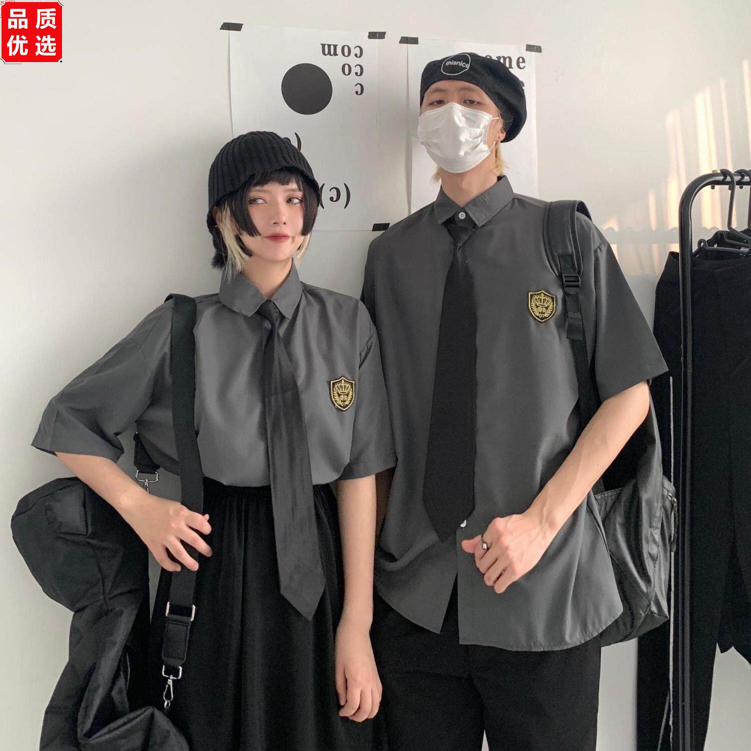 韩版班服夏季套装日系学
