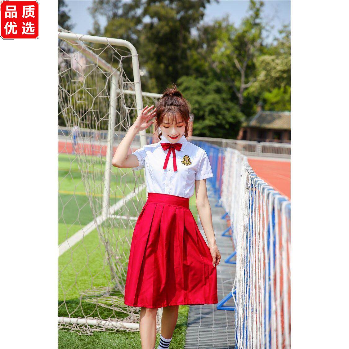 男女生合唱服红裙子套装