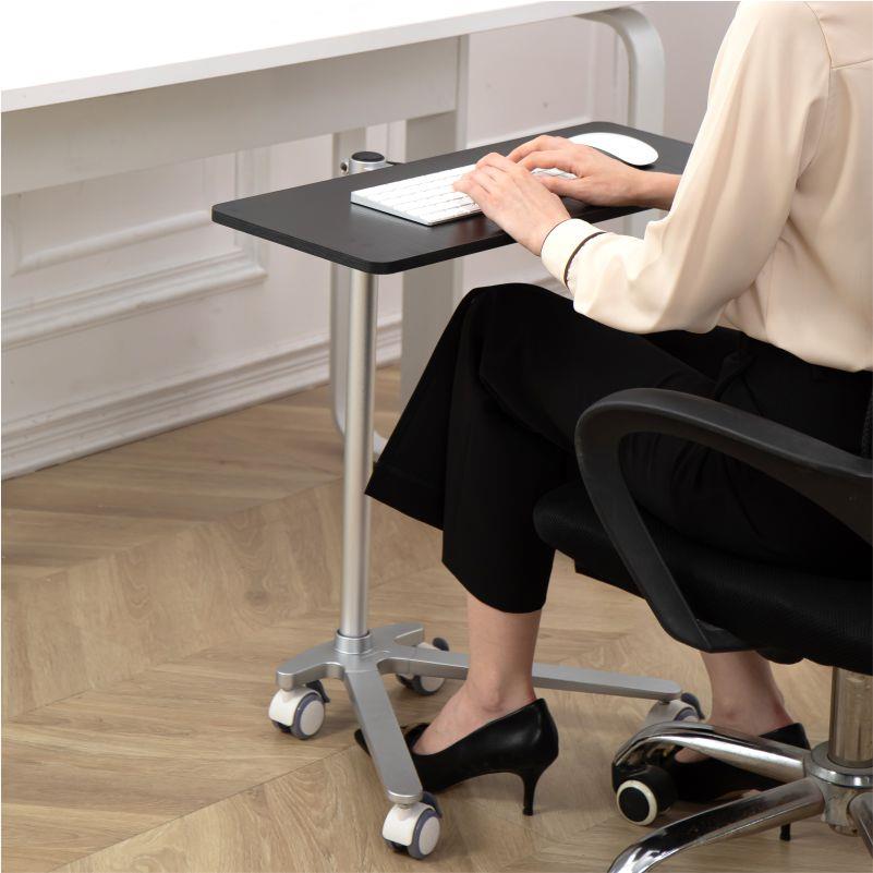 创意铝合金笔记本电脑支架多用途黑色键盘托架免打孔升降式手托架