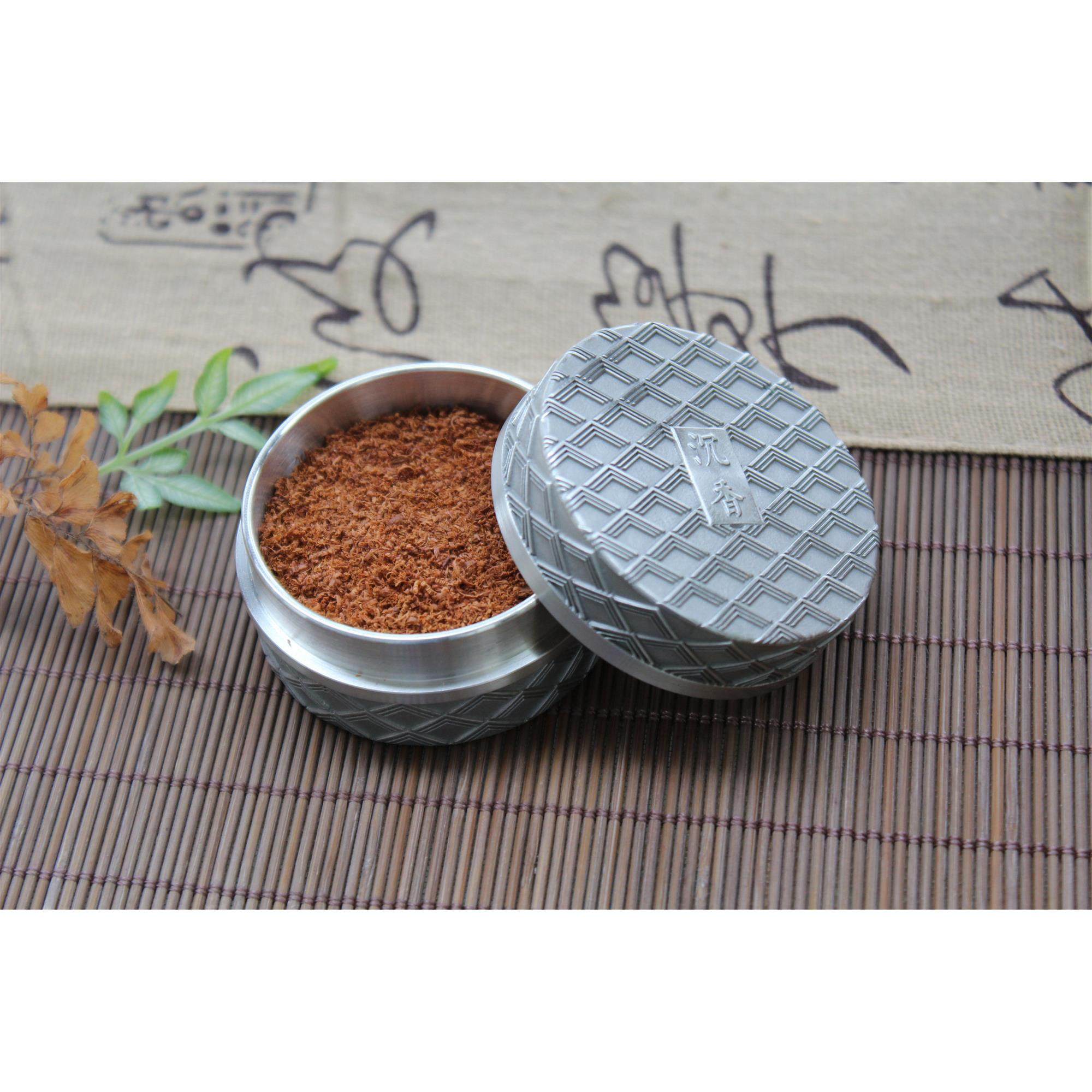 沉香粉盒中式复古金属便携密封防潮旅行小药盒养珠盒迷你茶叶锡罐,餐饮具,茶叶罐,淘宝优惠券,粉丝福利购,淘宝优惠卷