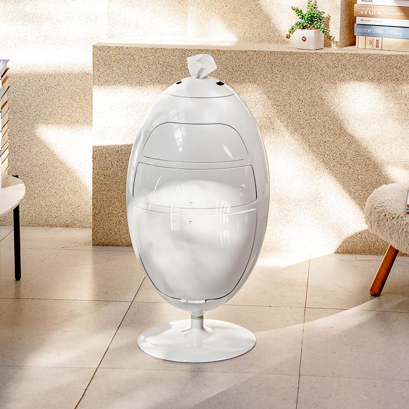 意大利恐龙蛋垃圾桶收纳桶储物桶茶几柜储物柜整理柜零食柜床头柜