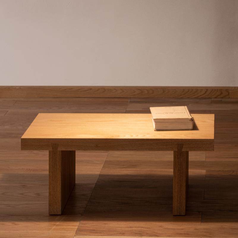 MUMO木墨 守素厚茶几 办公室小户型客厅家用现代简约实木茶桌