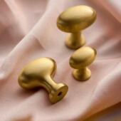 屿铜轻奢黄铜拉手衣柜整体橱柜抽屉柜门家俱高端家俱单孔纯铜圆形