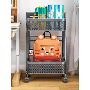 书包置物架可移动带轮小推车桌边放包儿童落地书本大号收纳书包架
