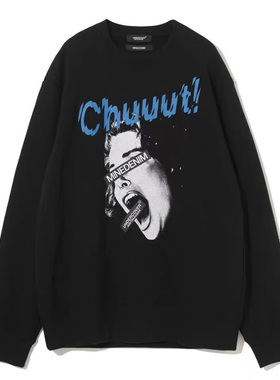 自主 Undercover 呐喊女人像长袖卫衣 休闲宽松男女同款