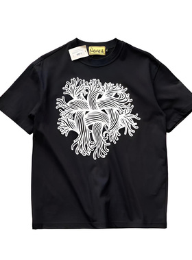 Christopher Nemeth 22ss 绳结 印花图 短袖T恤 纯棉 男女同款