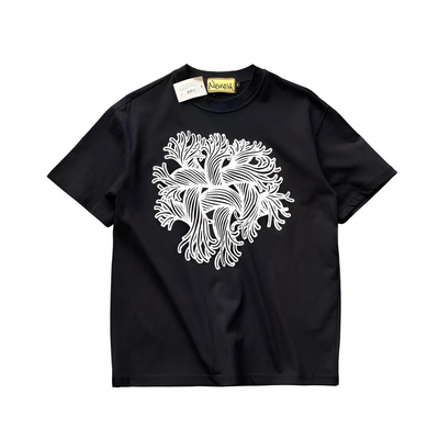 Christopher Nemeth 22ss 绳结 印花图 短袖T恤 纯棉 男女同款