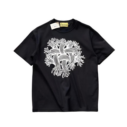 Christopher Nemeth 22ss 绳结 印花图 短袖T恤 纯棉 男女同款