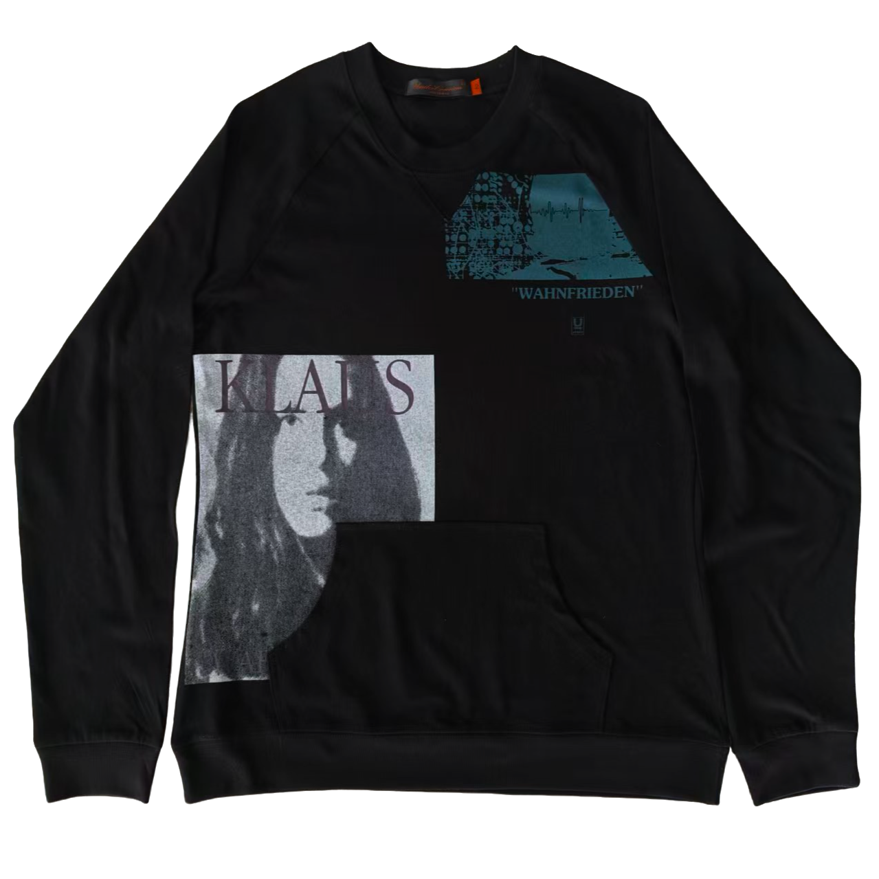 自主 Undercover 06ss T期 乐谱人像印花拼接圆领卫衣