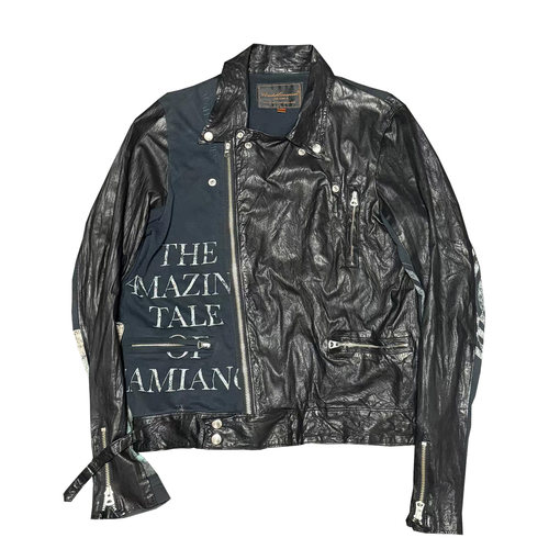 Undercover 06ssT期 archive 朋克机车夹克 牛皮皮衣外套