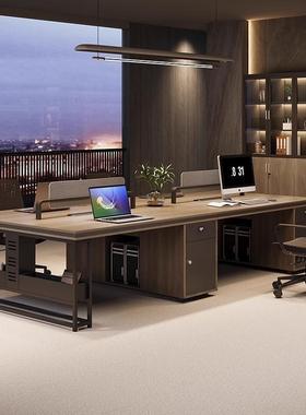 办公风桌椅组合简约职员桌现代员工桌屏卡座办公OFY-ZYZ-工室六员