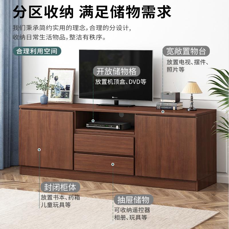 轻奢卧室组合电墙柜高F99柜现简约户型视机柜客厅小收代纳柜电视
