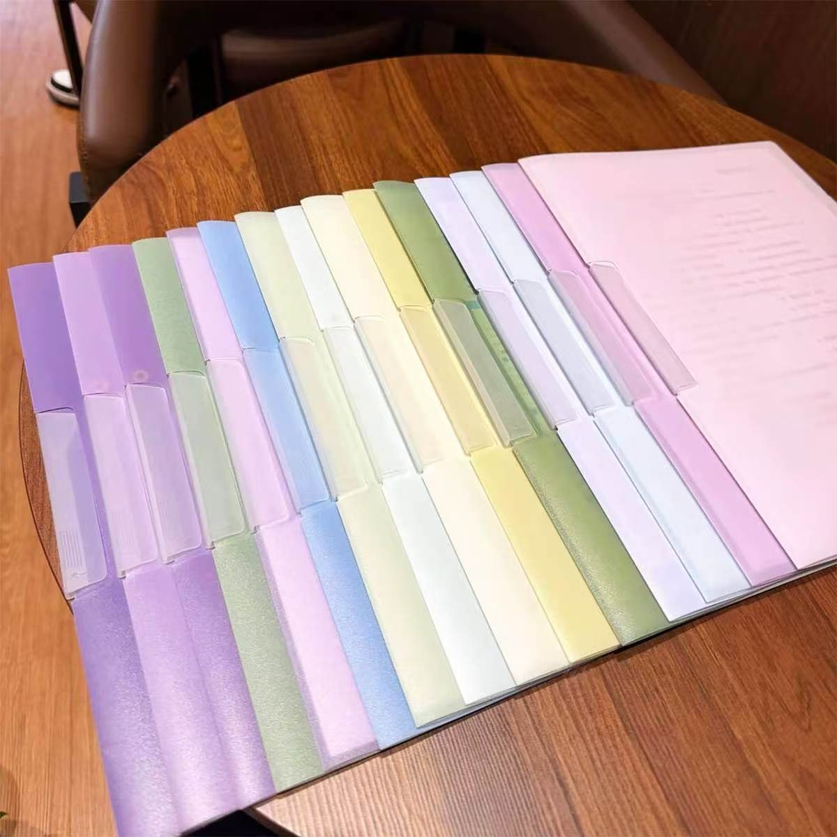 考研党专用A4纸收纳夹抽杆文件夹