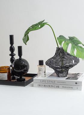 样板房客厅茶几摆件套装高级感桌面组合仿真花摆设轻奢高档装饰品